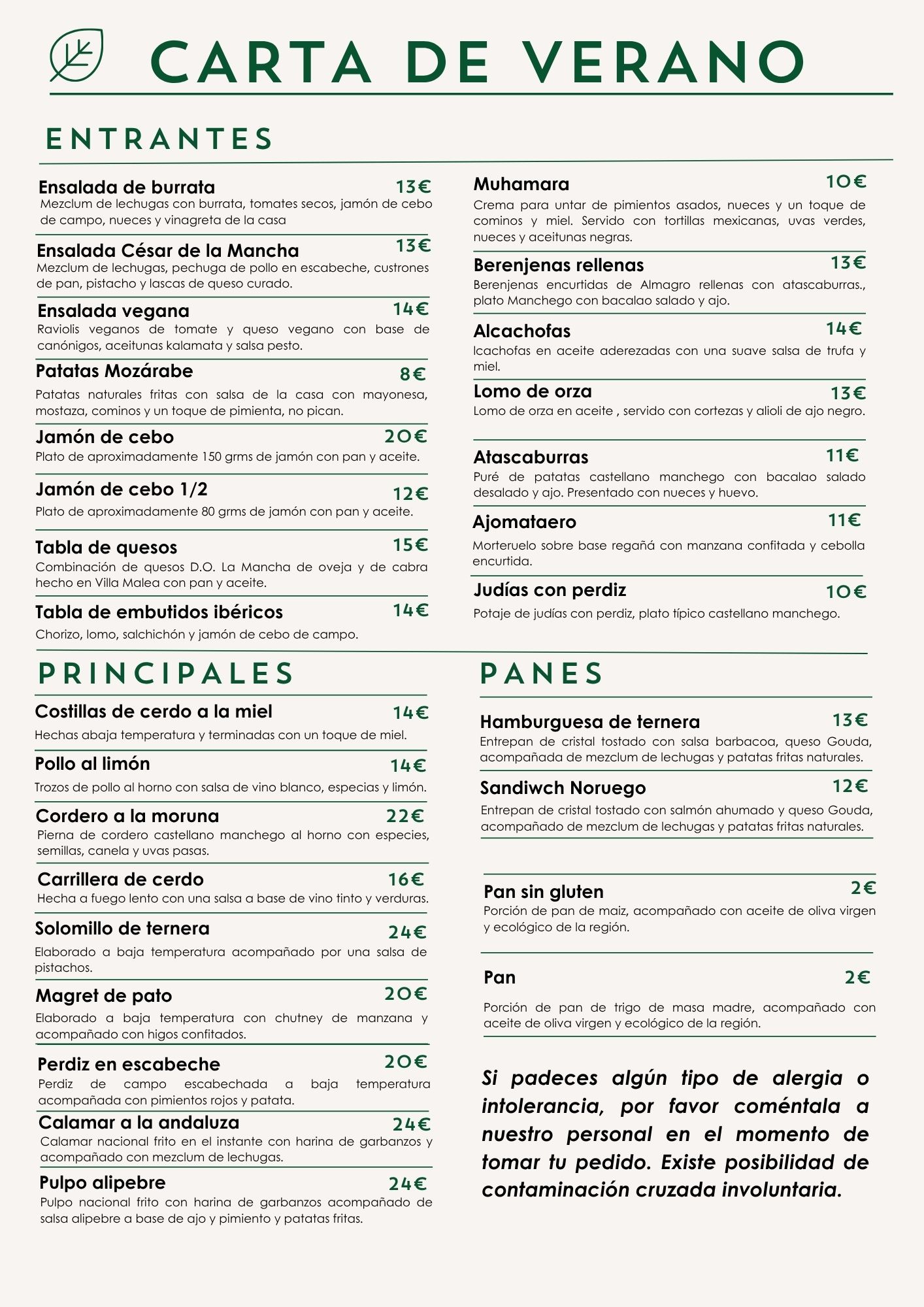 CARTA AURELIO BISTRÓ